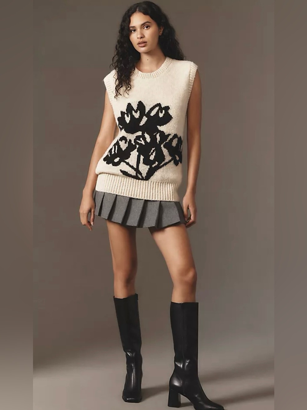 NWT Anthropology Maeve Oversized Knit Sweater Vest